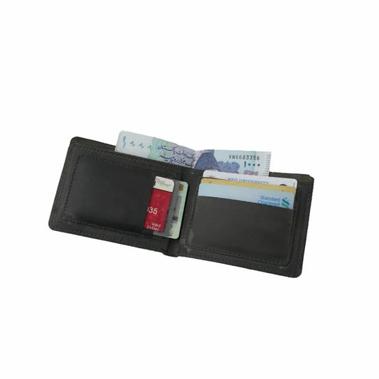 Urban Duo-Tone Crocodile Texture Bifold Wallet