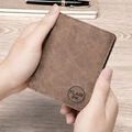Short Leather Imported Wallet