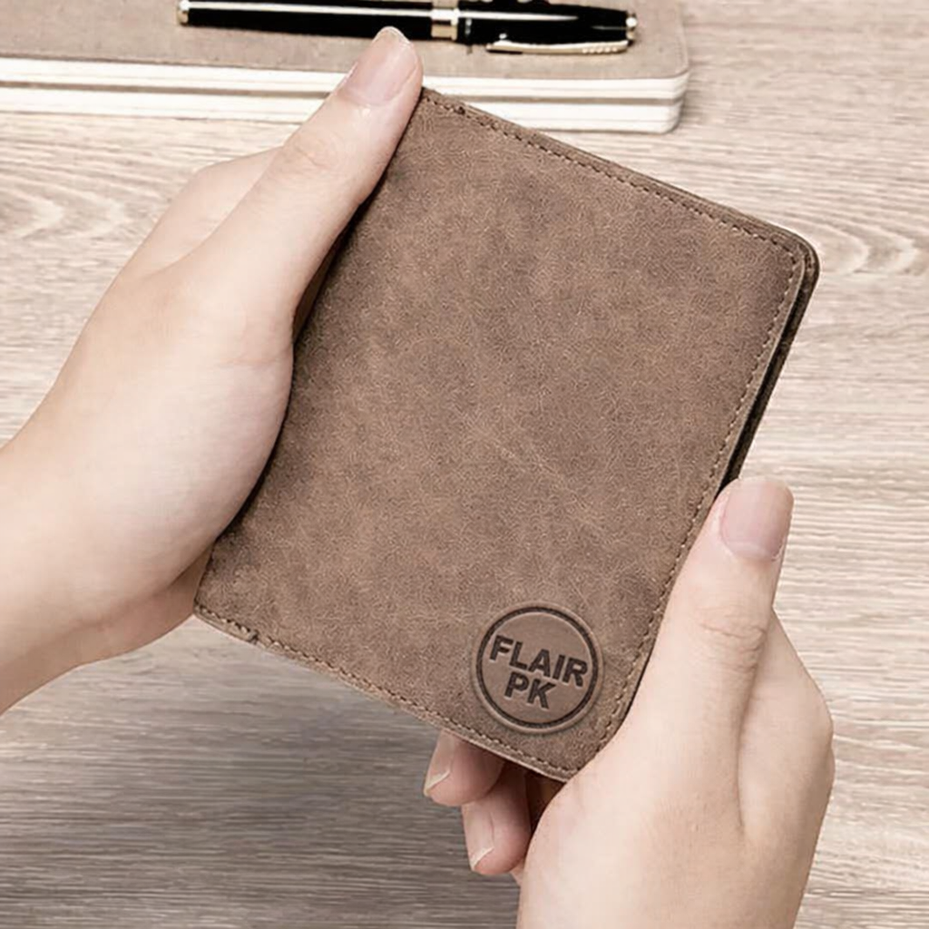 Short Leather Imported Wallet