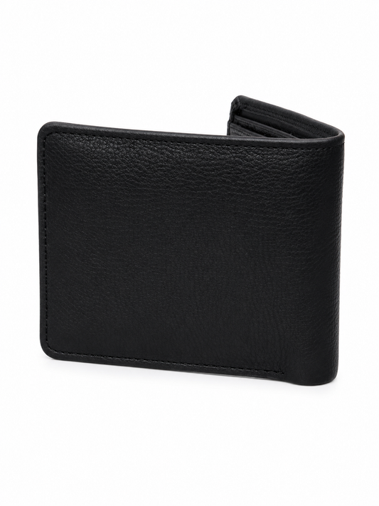 Classic Black Minimalist Bifold Wallet
