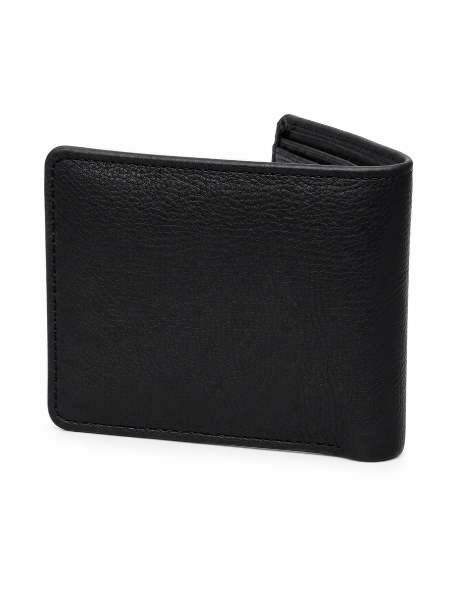 Classic Black Minimalist Bifold Wallet