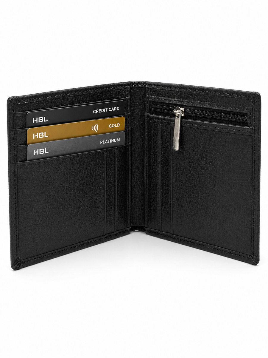 Classic Black Premium Bifold Wallet