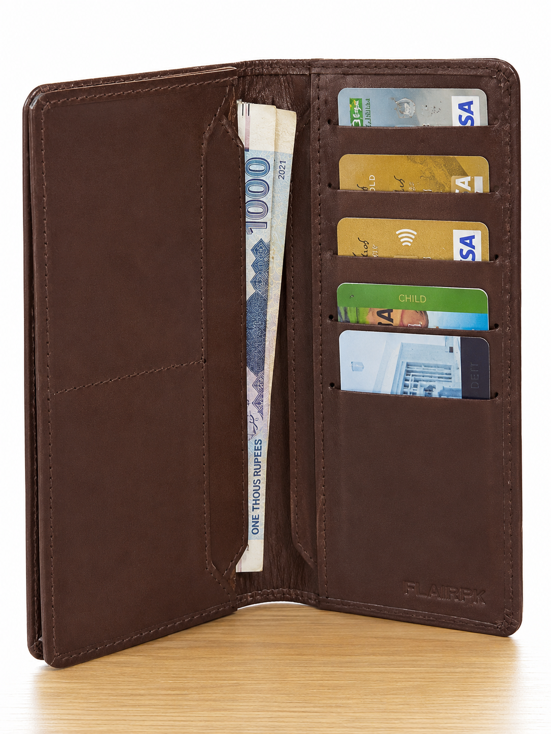 Flair PK Executive Brown Long Wallet