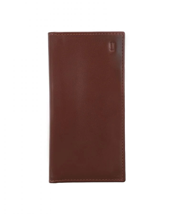 Long Brown Leather Wallet