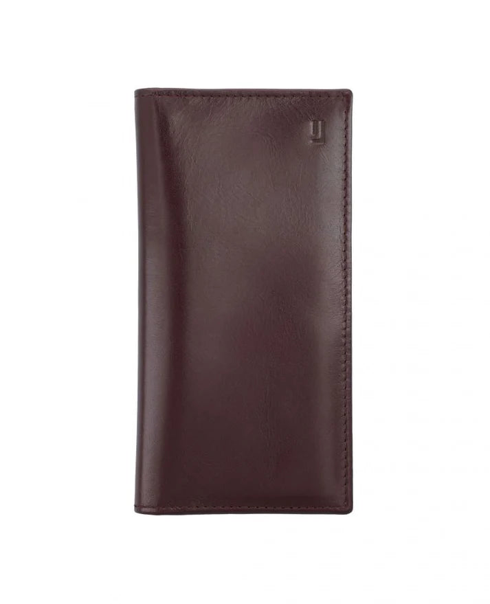 Long Brown Leather Wallet